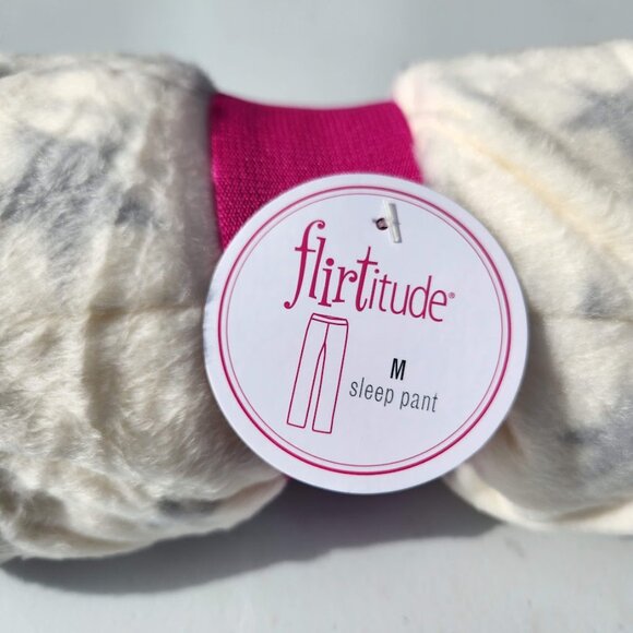 New Long Lounge Pants Pajama Pajamas PJS Size M Medium Women's Ivory White Cream - Picture 6 of 9